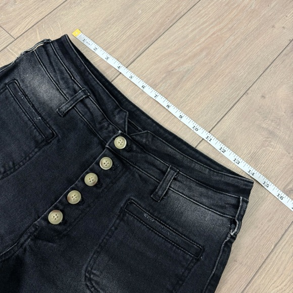 Anthropologie Pilcro Ultra High Slim Utility Jeans Button Fly Size 27 - Picture 9 of 14